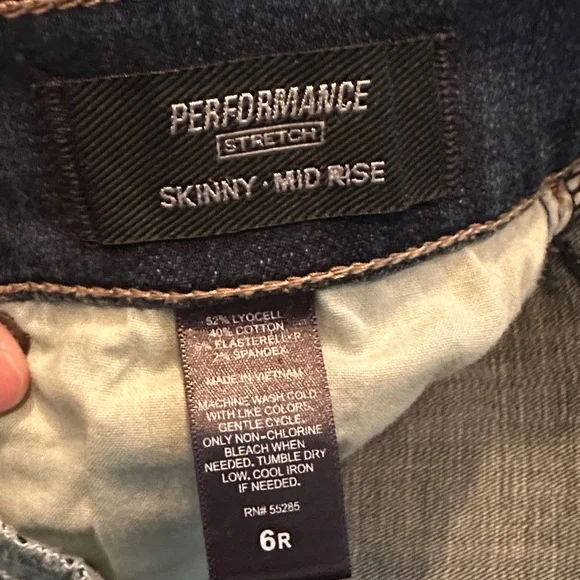 Express Dark Blue Skinny Jeans - Picture 3 of 5